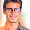 male European shirt smile glasses portrait young